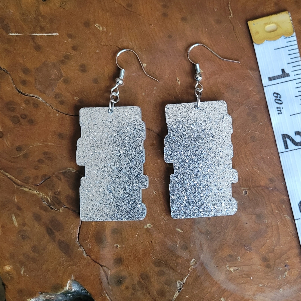 Colorful Book Stack Earrings - Picture 4 of 5